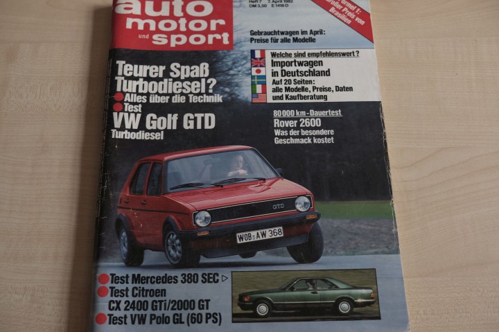 Deckblatt Auto Motor und Sport (07/1982)